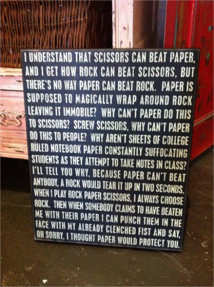 Scissors Paper Rock