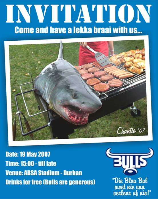 Invitation to The Bull's Braai