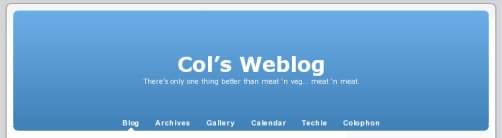 Cols Weblog v2 Kubrick Theme