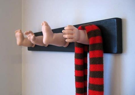 Dismembered Doll Coat Rack