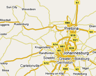Rustenburg on the Map