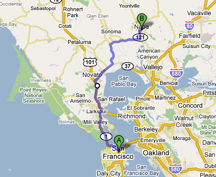 San Francisco To Napa