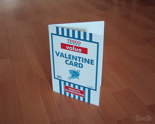 Tesco Value Valentine's Day Card