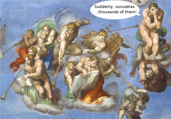 Vuvuzela in classical art